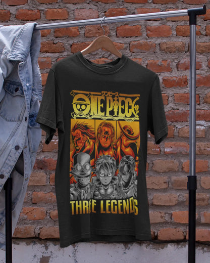 One Piece Three Legends T-Shirt | Multi-Fit Premium 180 GSM | S-7XL