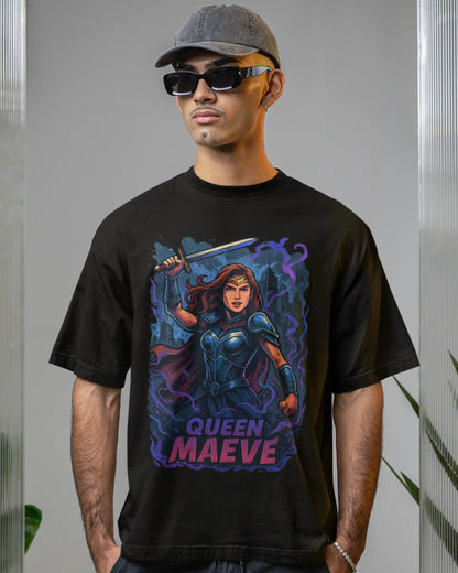 AWBlack queen-maeve-the-boys-tshirt