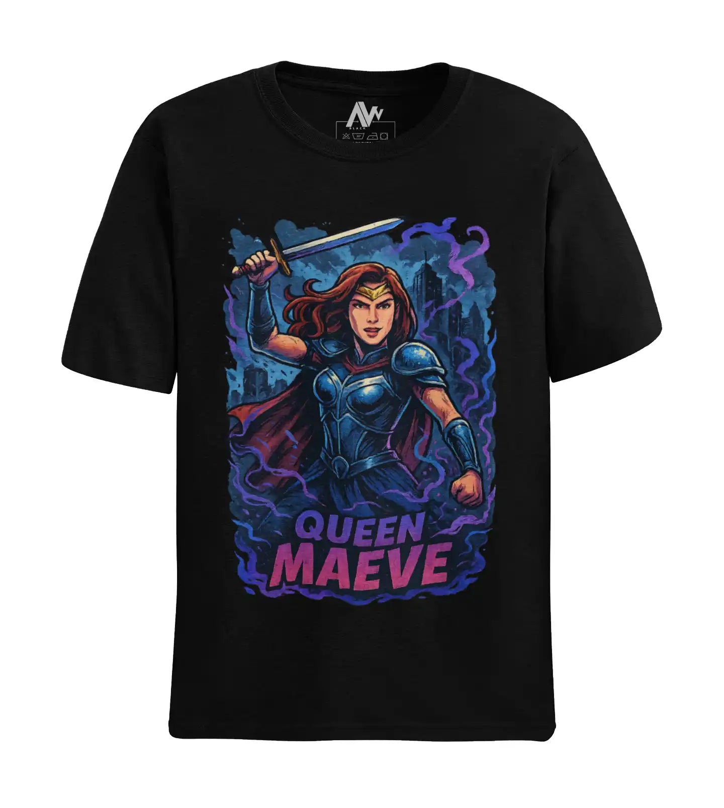 AWBlack queen-maeve-the-boys-tshirt
