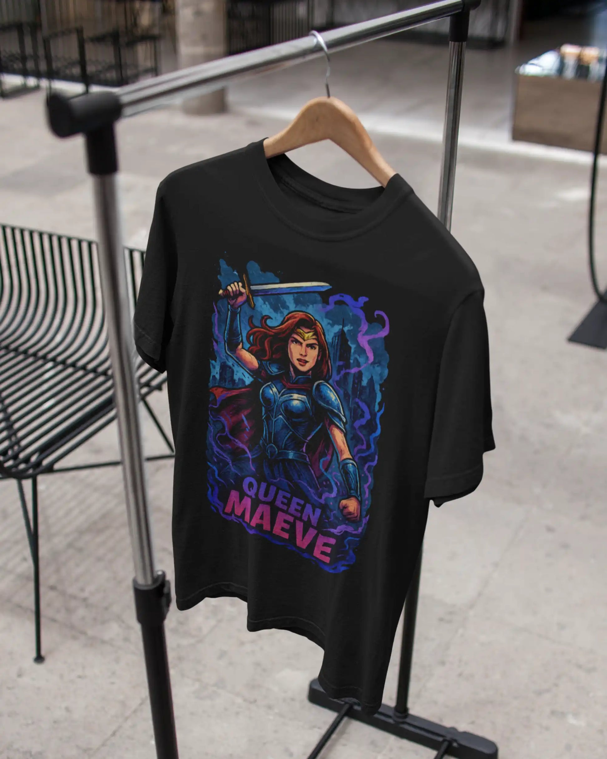 AWBlack queen-maeve-the-boys-tshirt