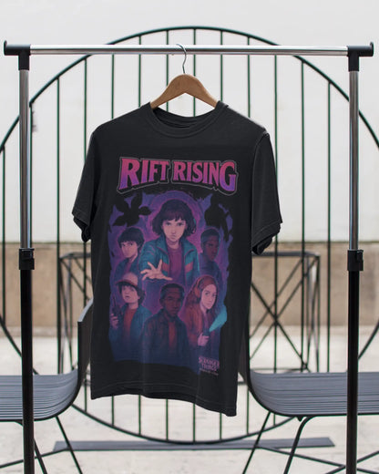 Rift Rising Stranger Things Hawkins Crew T-Shirt | Multi-Fit Premium 180 GSM | S-7XL
