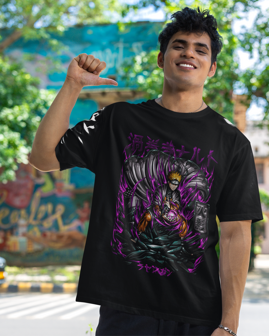 Naruto Kisame Oversize | Regular Fit | Plus Size Premium Black T-Shirt | S to 7XL