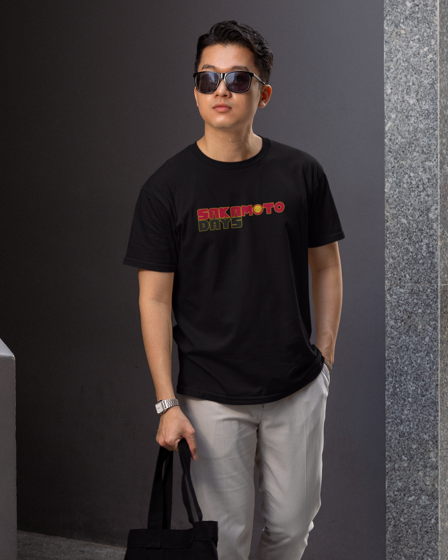 Sakamoto Days – The Hitman’s Legacy Oversize | Regular Fit | Plus Size Premium Black T-Shirt | S to 7XL