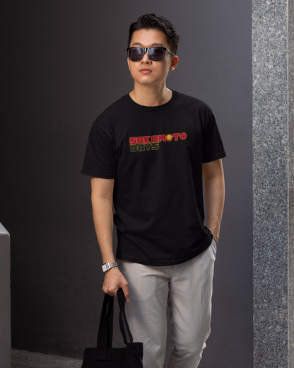 Sakamoto Days – The Hitman’s Legacy Oversize | Regular Fit | Plus Size Premium Black T-Shirt | S to 7XL