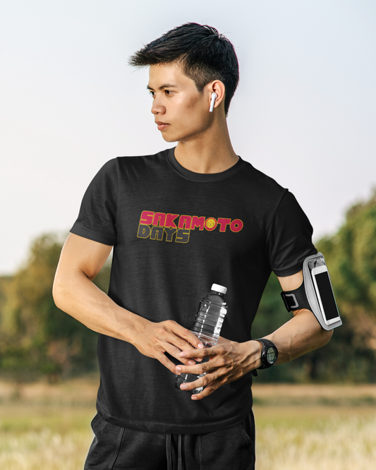 Sakamoto Days – The Hitman’s Legacy Oversize | Regular Fit | Plus Size Premium Black T-Shirt | S to 7XL