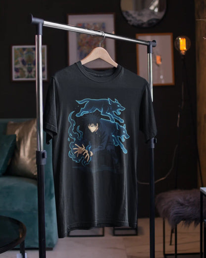 Shadow Summoner Spirit Wolves Premium Multi-Fit T-Shirt | Anime Oversize & Regular | 100% Cotton | 180 GSM | S to 7XL