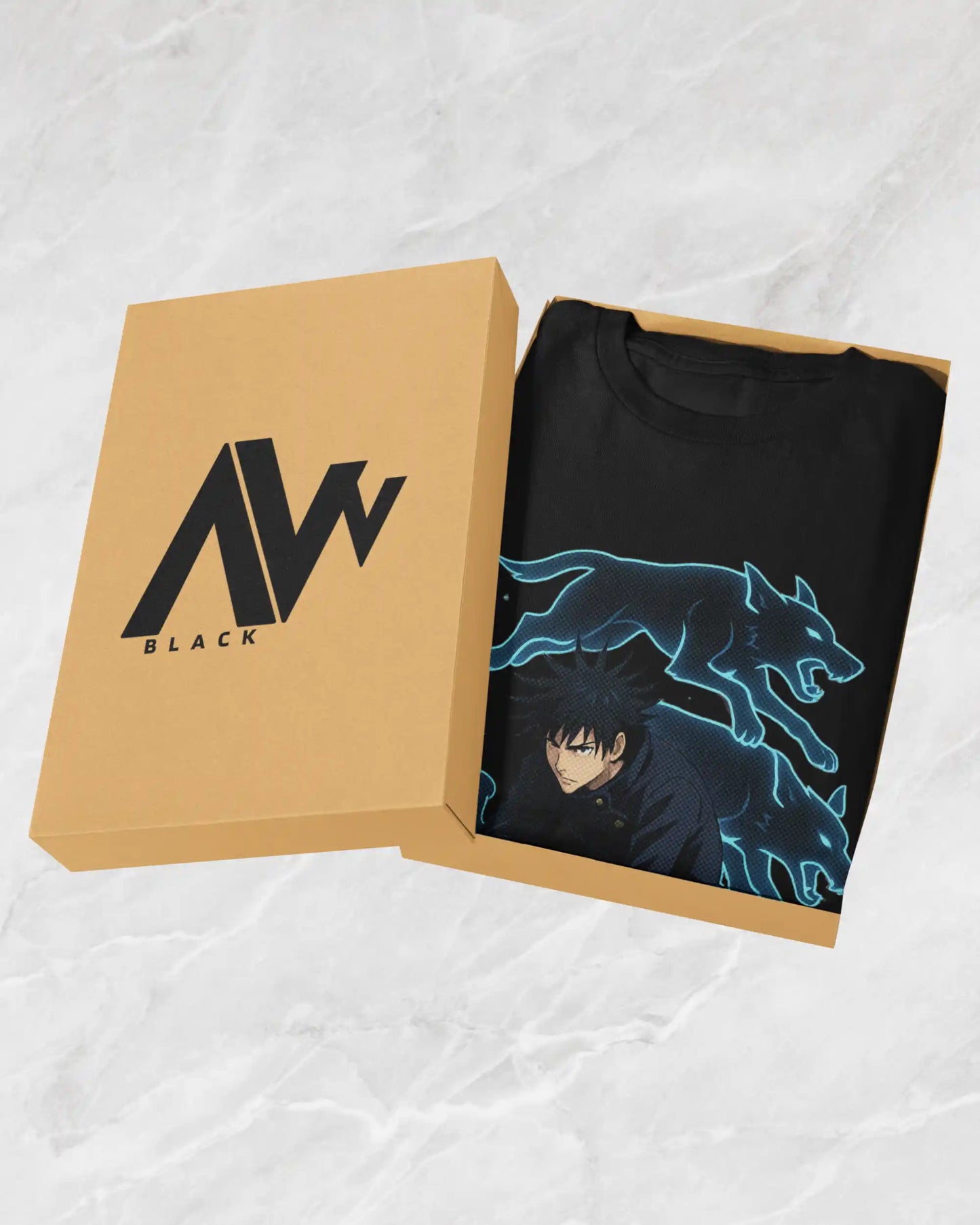 Shadow Summoner Spirit Wolves Premium Multi-Fit T-Shirt | Anime Oversize & Regular | 100% Cotton | 180 GSM | S to 7XL