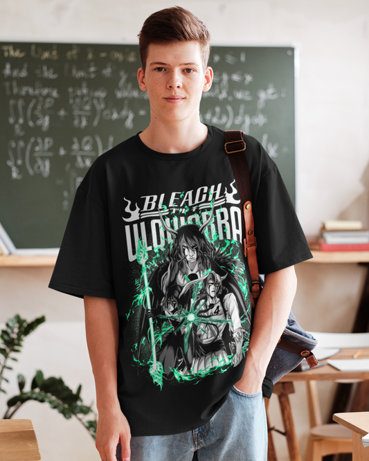 Shadows of Power – bleach ulquiorra - Oversize | Regular Fit | Plus Size Premium Black T-Shirt | S to 7XL