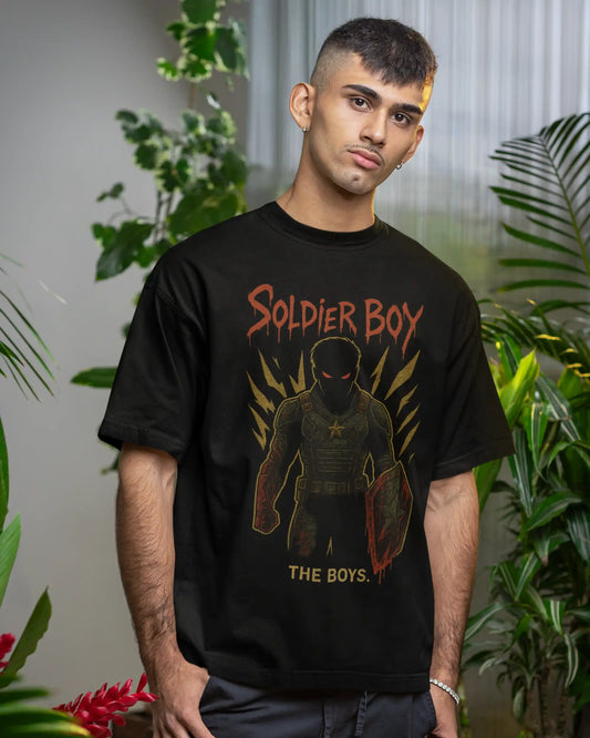 Soldier Boy Dark Mode The Boys T-Shirt | Multi-Fit Premium 180 GSM | S-7XL