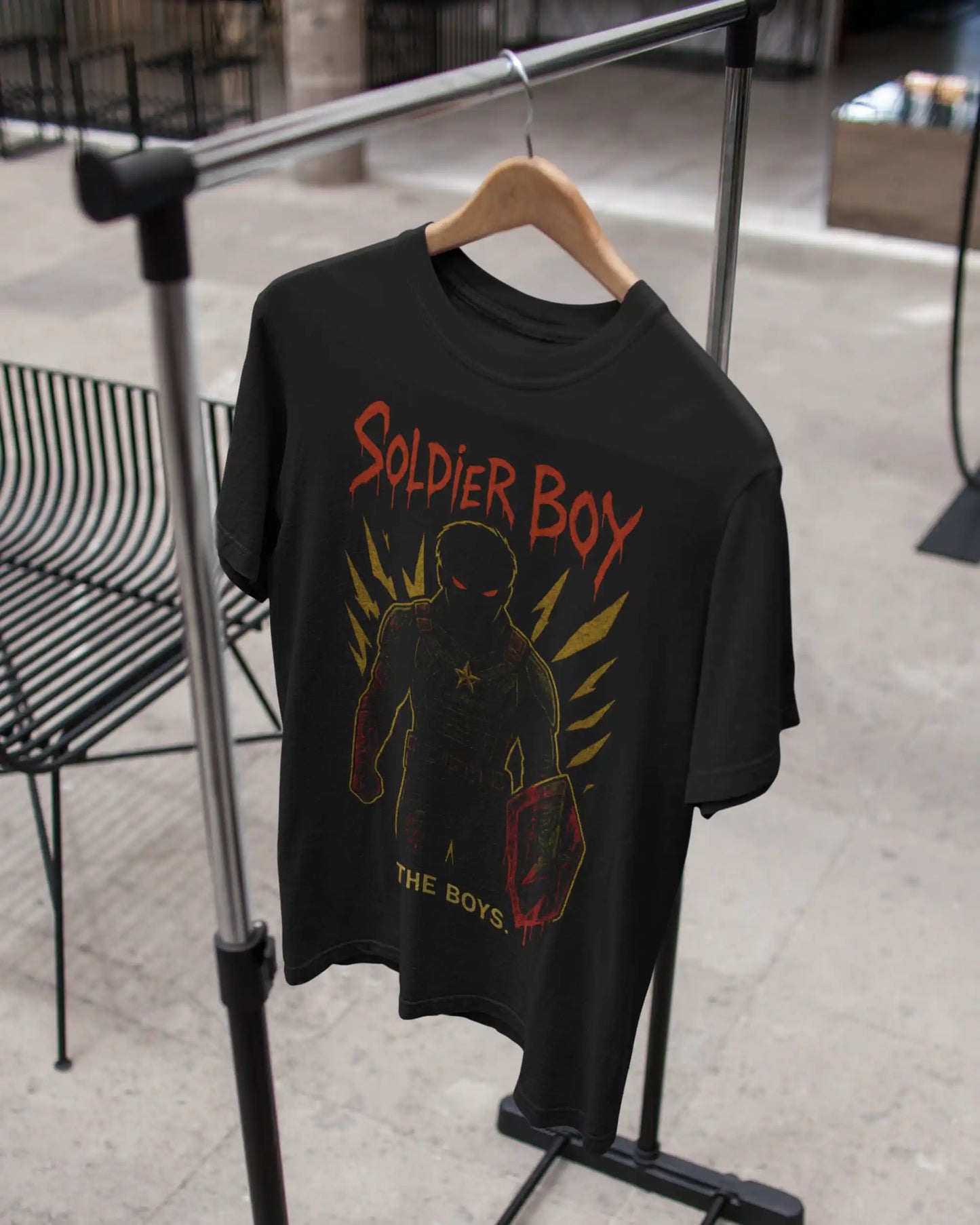 Soldier Boy Dark Mode The Boys T-Shirt | Multi-Fit Premium 180 GSM | S-7XL