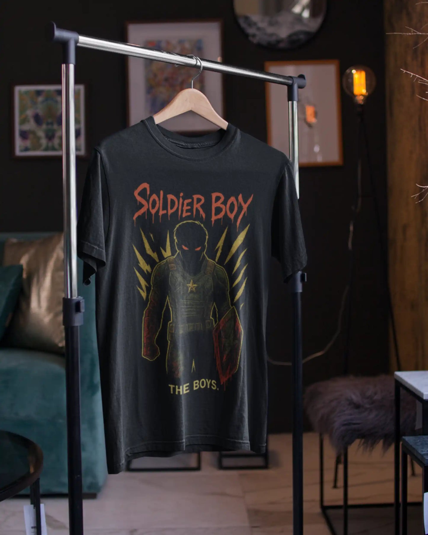 Soldier Boy Dark Mode The Boys T-Shirt | Multi-Fit Premium 180 GSM | S-7XL
