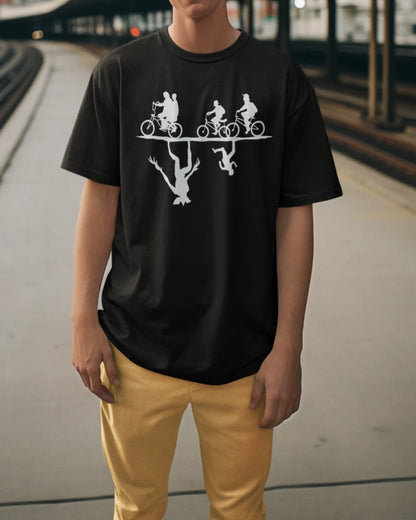 Stranger Things Upside Down T-Shirt | Multi-Fit Premium 180 GSM | S-7XL