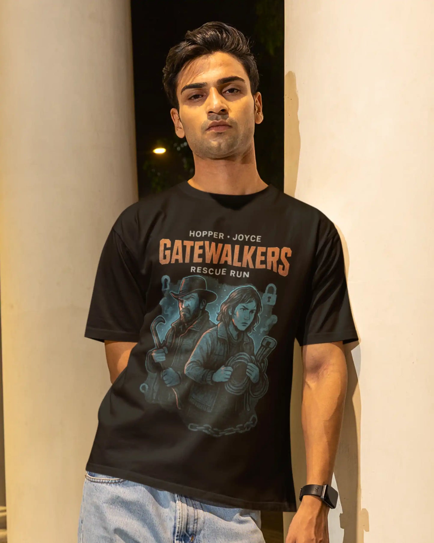 Stranger Things Gatewalkers T-Shirt | Multi-Fit Premium 180 GSM | S-7XL