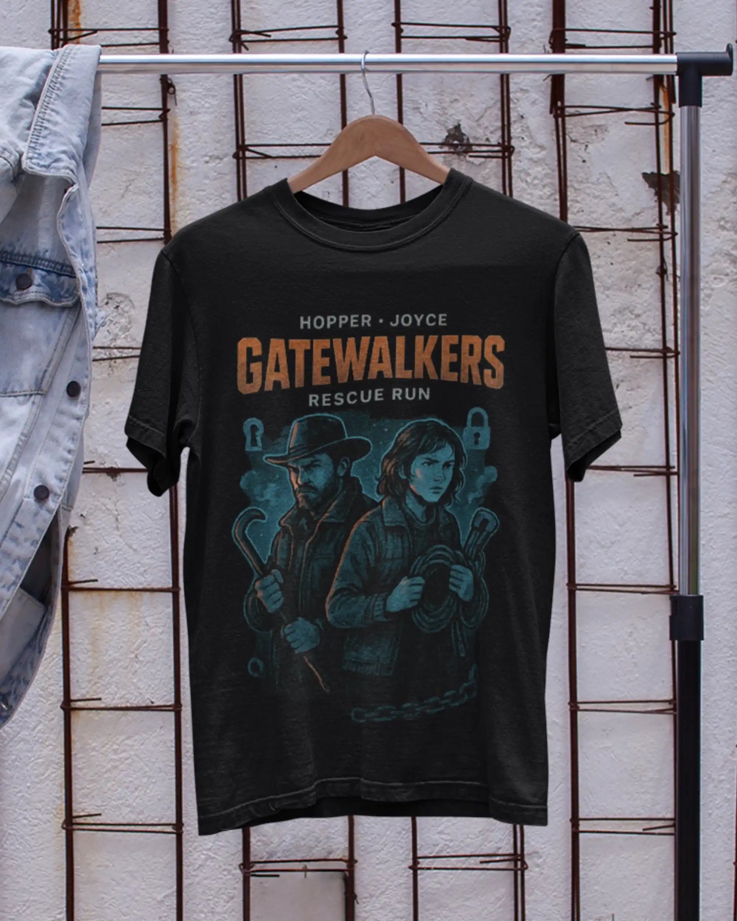Stranger Things Gatewalkers T-Shirt | Multi-Fit Premium 180 GSM | S-7XL