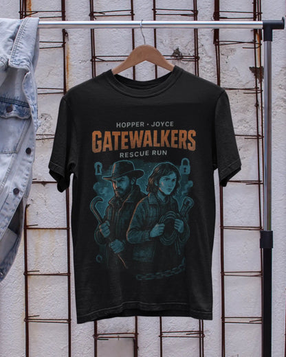 Stranger Things Gatewalkers T-Shirt | Multi-Fit Premium 180 GSM | S-7XL