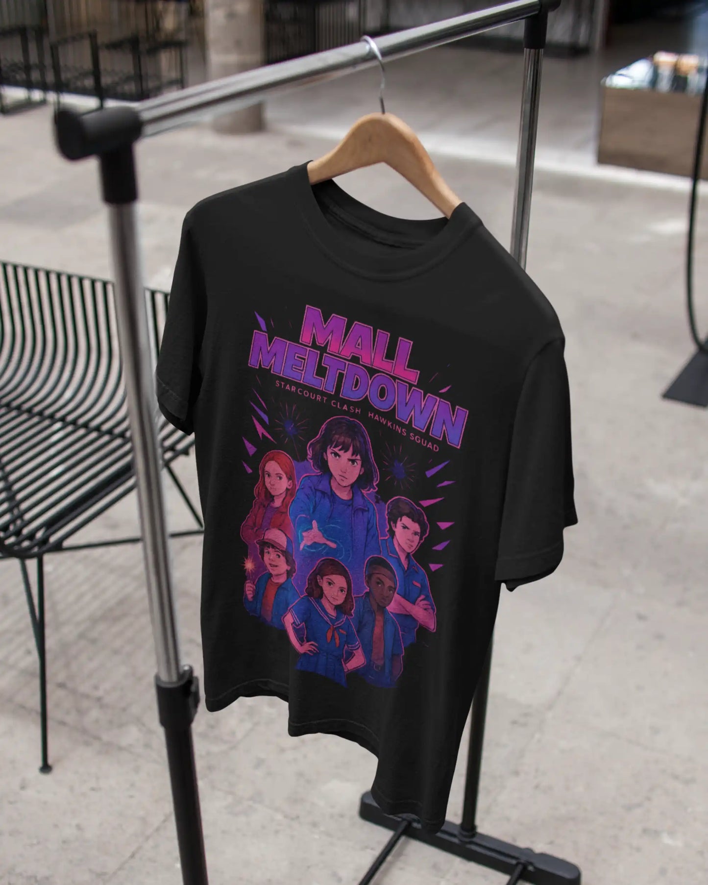 Stranger Things Hawkins Squad T-Shirt | Multi-Fit Premium 180 GSM | S-7XL