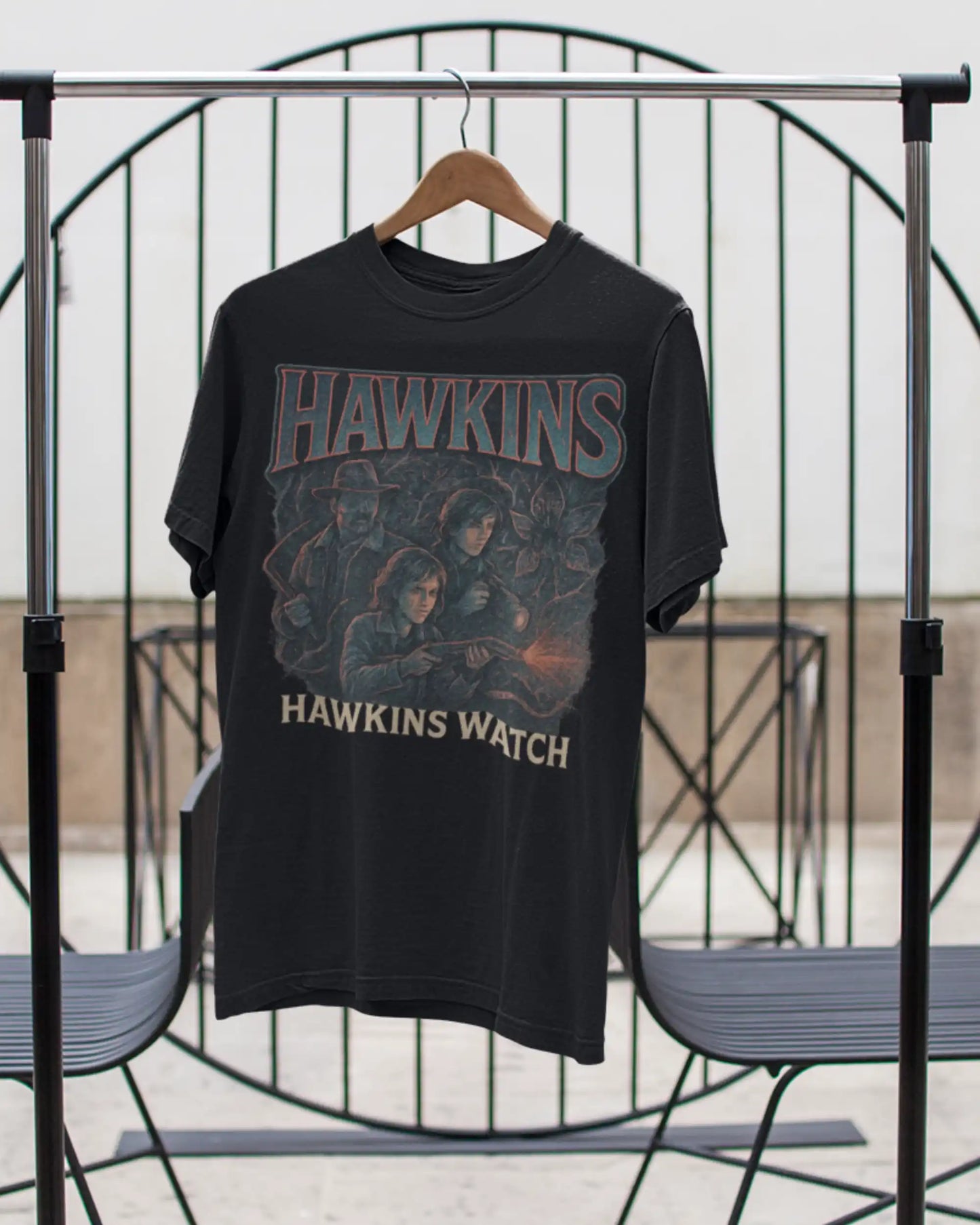 Stranger Things Hawkins Watch T-Shirt | Multi-Fit Premium 180 GSM | S-7XL