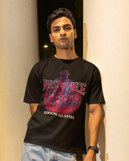 Stranger Things “Masterpiece” Hawkins All-Stars T-Shirt | Multi-Fit Premium 180 GSM | S-7XL
