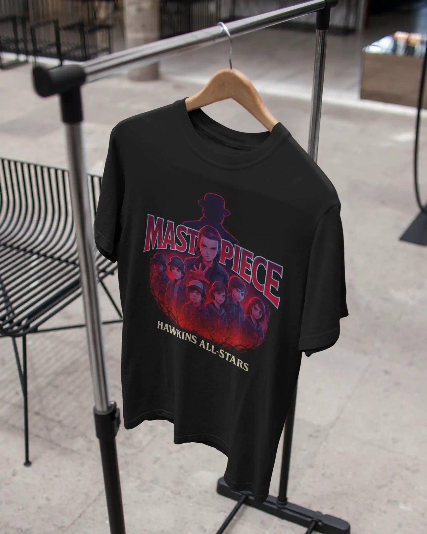 Stranger Things “Masterpiece” Hawkins All-Stars T-Shirt | Multi-Fit Premium 180 GSM | S-7XL