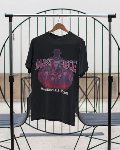 Stranger Things “Masterpiece” Hawkins All-Stars T-Shirt | Multi-Fit Premium 180 GSM | S-7XL