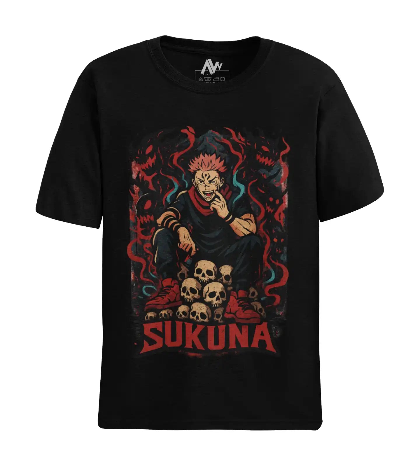 AWBlack sukuna-jujutsu-kaisen-tshirt