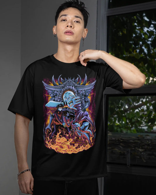 Sukuna & Megumi Jujutsu Kaisen T-Shirt | Multi-Fit Premium 180 GSM | S-7XL