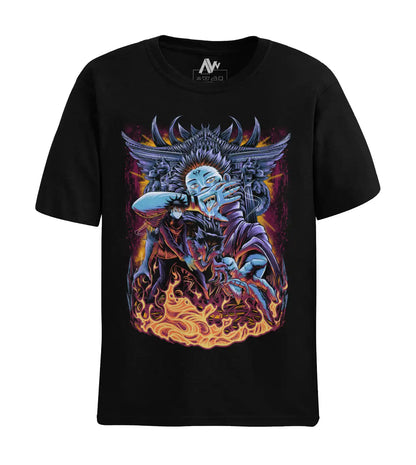 Sukuna & Megumi Jujutsu Kaisen T-Shirt | Multi-Fit Premium 180 GSM | S-7XL