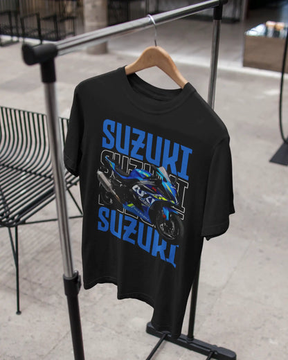Suzuki GSX-R Motorcycle Bike T-Shirt  | Multi-Fit Premium 180 GSM | S-7XL
