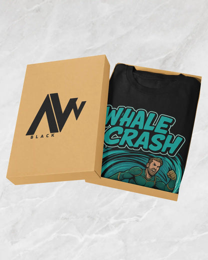 The Deep Whale Crash The Boys T-Shirt | Multi-Fit Premium 180 GSM | S-7XL