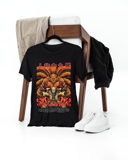 Unleashed Power Oversize | Regular Fit | Plus Size Premium Black T-Shirt | S to 7XL
