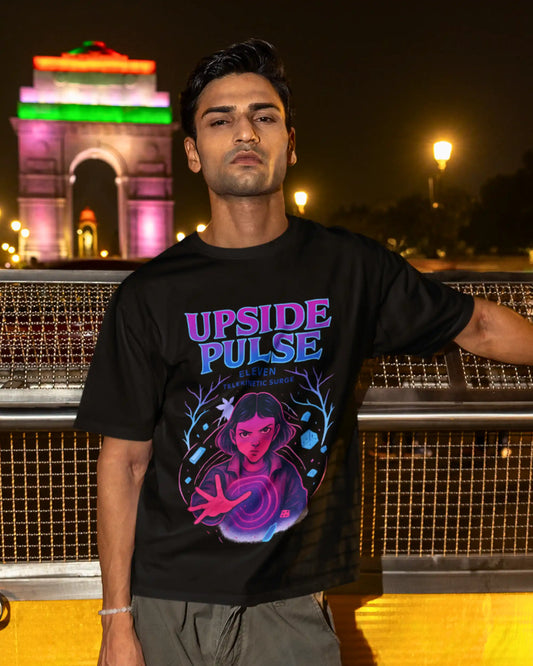 Upside Pulse Eleven Telekinetic Surge Stranger Things T-Shirt  | Multi-Fit Premium 180 GSM | S-7XL
