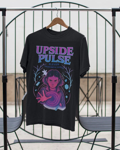 Upside Pulse Eleven Telekinetic Surge Stranger Things T-Shirt  | Multi-Fit Premium 180 GSM | S-7XL