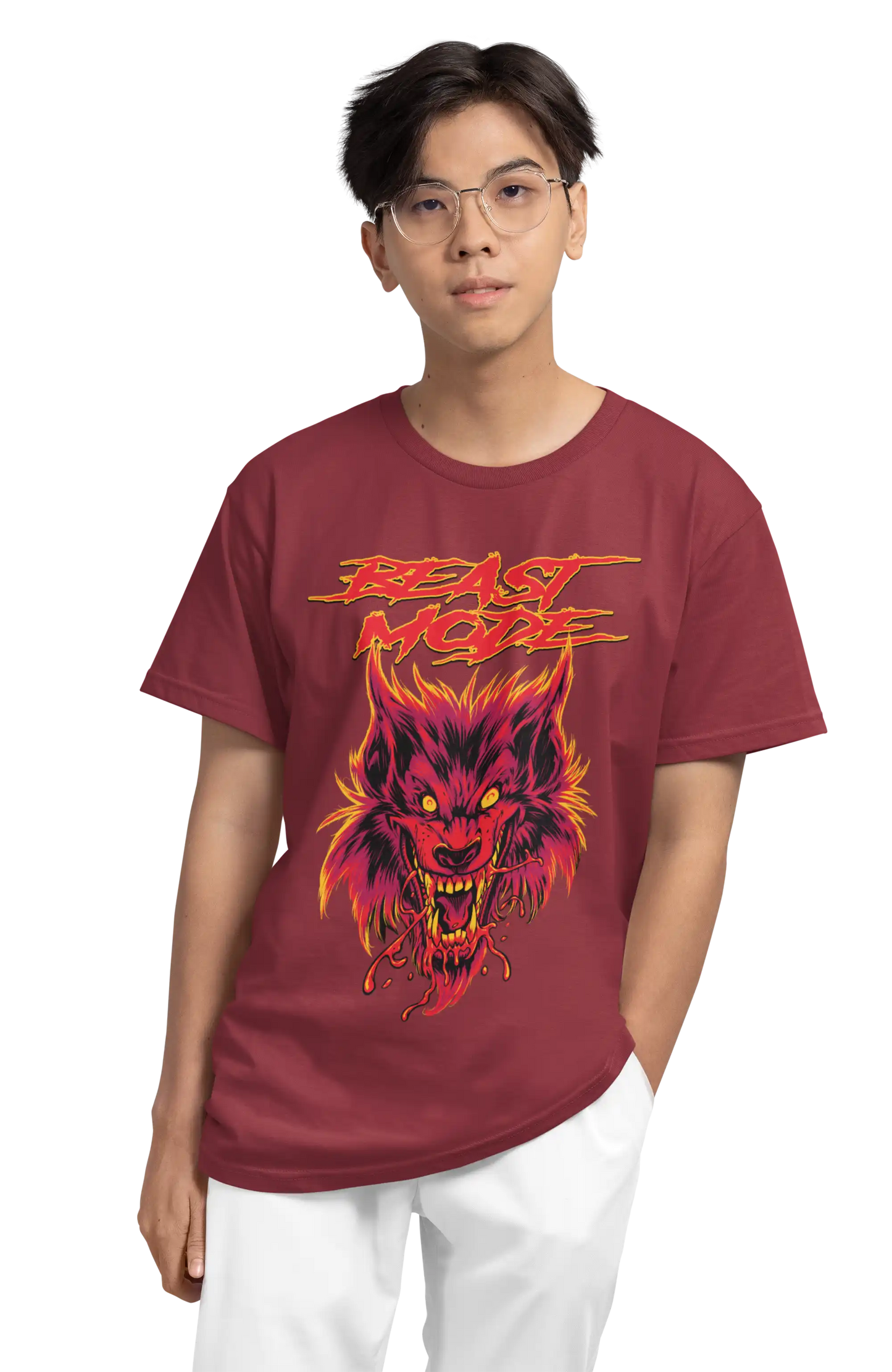 AI Wolf Design T-Shirt | Multi-Fit Premium 180 GSM Cotton | S–7XL