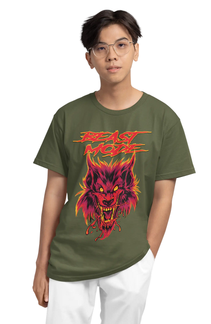 AI Wolf Design T-Shirt | Multi-Fit Premium 180 GSM Cotton | S–7XL