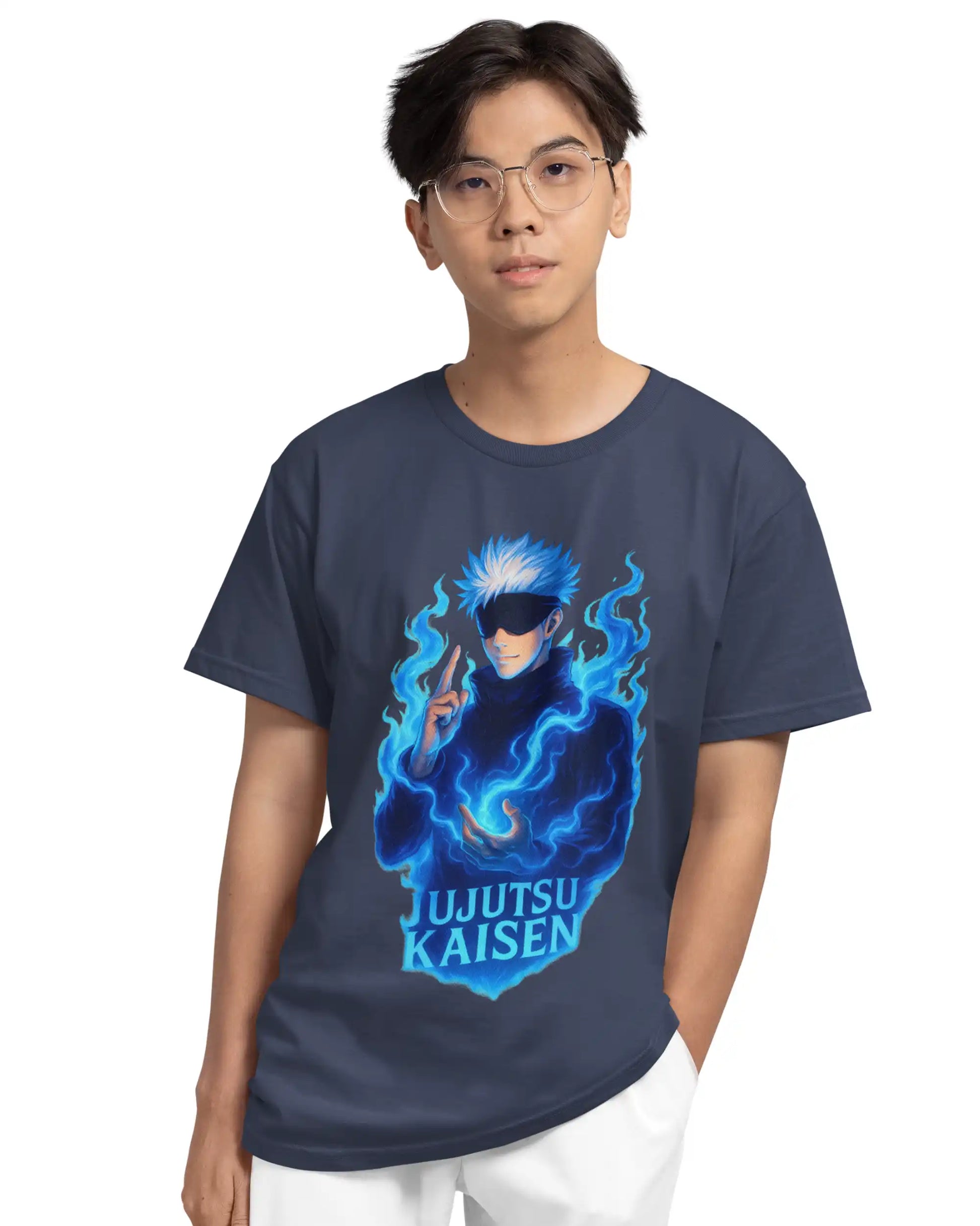 AWBlack gojo-satoru-jujutsu-kaisen-premium-multi-fit-tshirt