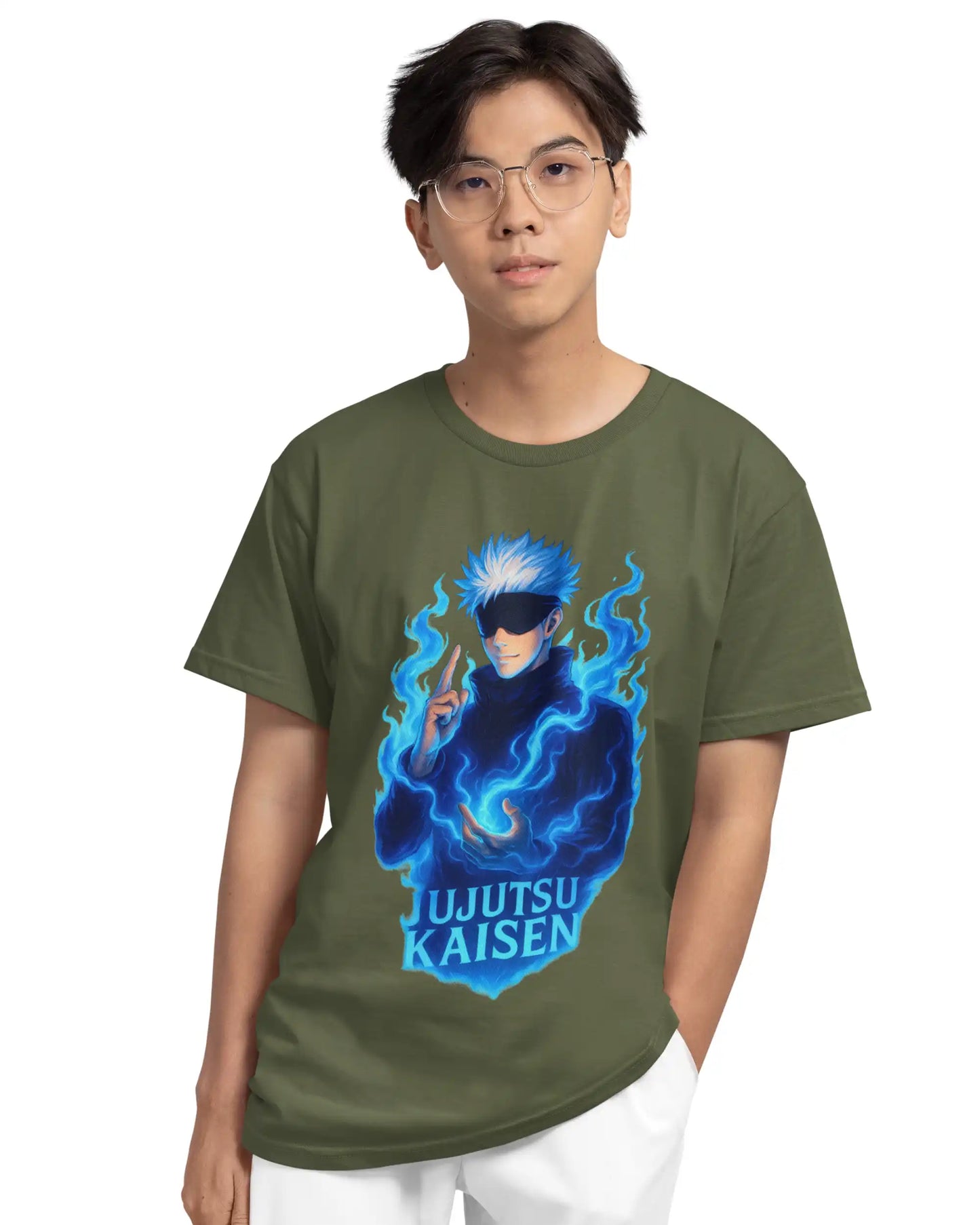 AWBlack gojo-satoru-jujutsu-kaisen-premium-multi-fit-tshirt