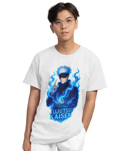 AWBlack gojo-satoru-jujutsu-kaisen-premium-multi-fit-tshirt