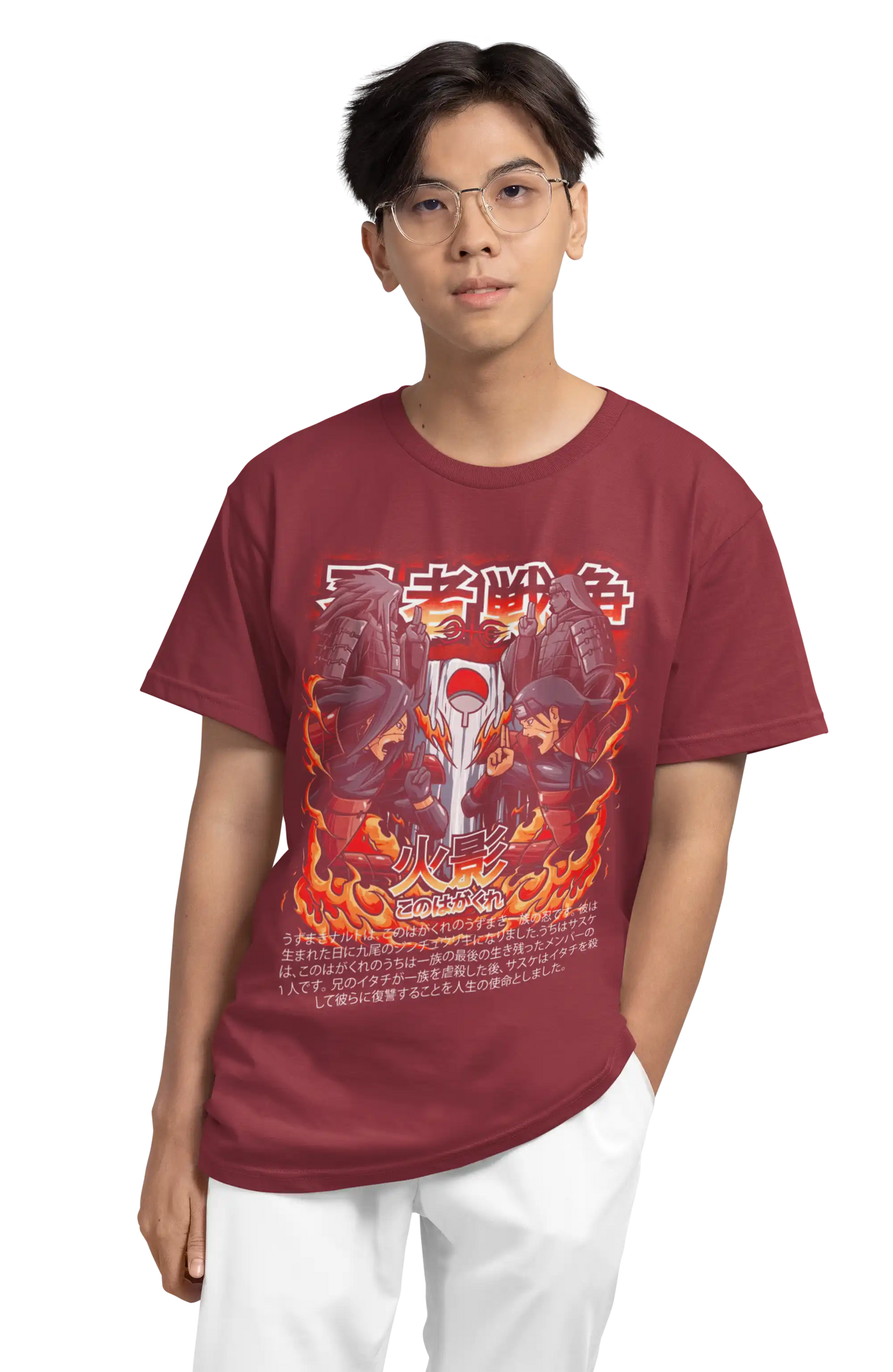 Hashirama vs Madara Naruto Anime T-Shirt | Multi-Fit Premium 180 GSM Cotton | S-7XL