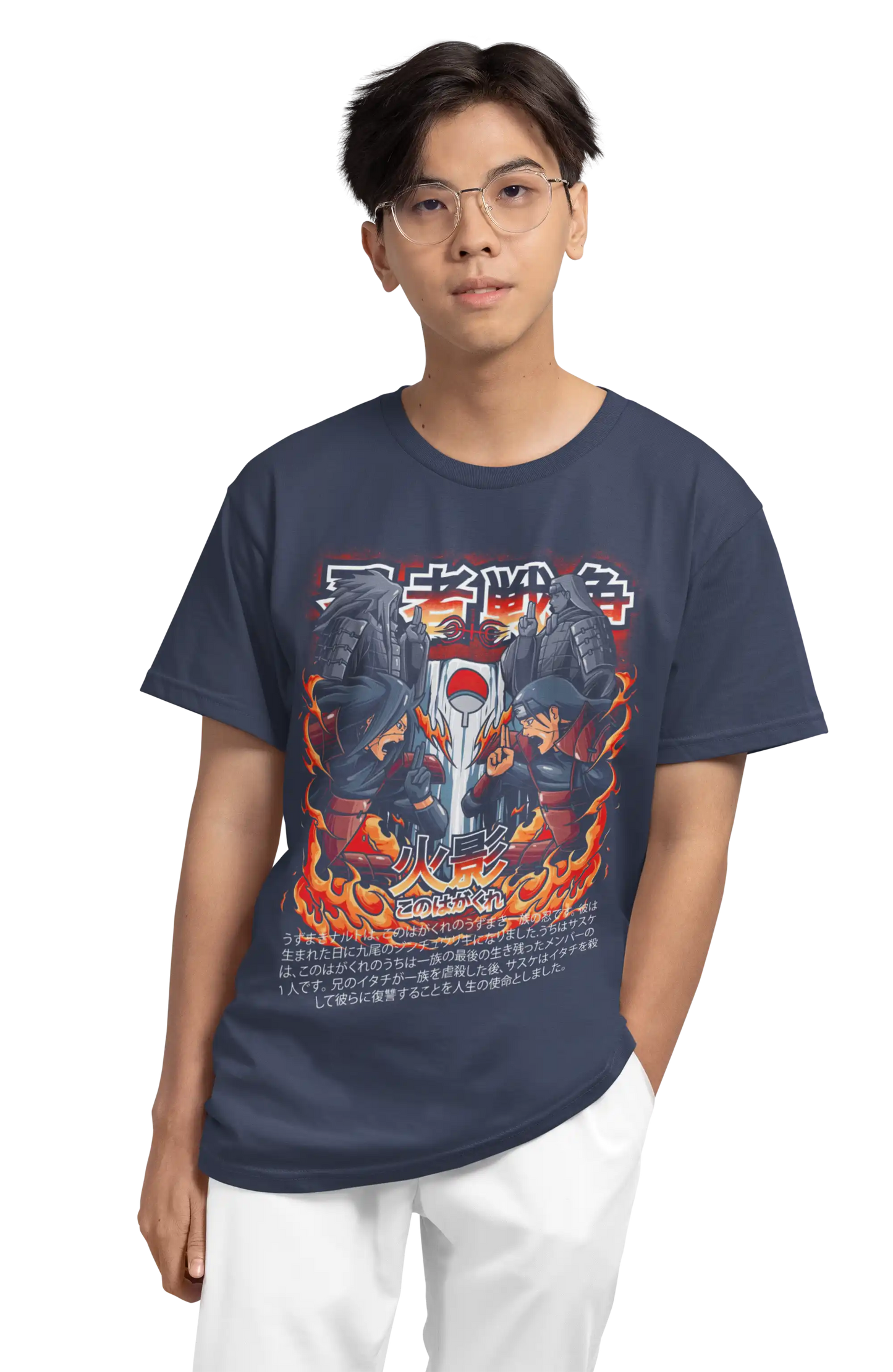 Hashirama vs Madara Naruto Anime T-Shirt | Multi-Fit Premium 180 GSM Cotton | S-7XL