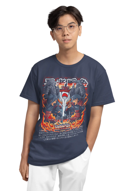 Hashirama vs Madara Naruto Anime T-Shirt | Multi-Fit Premium 180 GSM Cotton | S-7XL