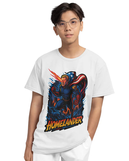 AWBlack homelander-the-boys-superhero-tshirt