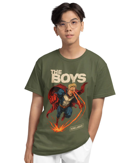 Homelander Plus-Size T-Shirt | 180 GSM The Boys Graphic Tee S–7XL | AWBlack