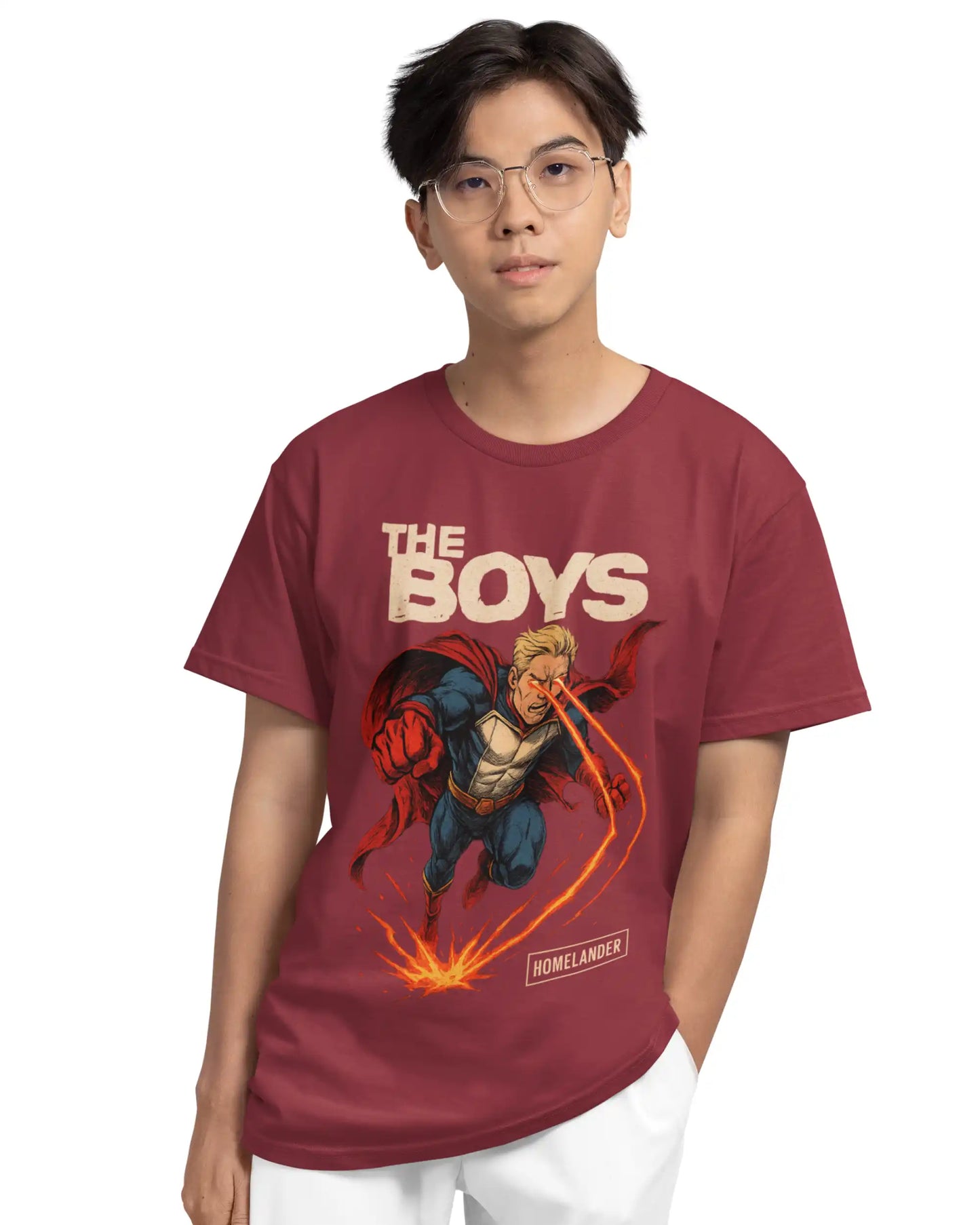 Homelander Plus-Size T-Shirt | 180 GSM The Boys Graphic Tee S–7XL | AWBlack