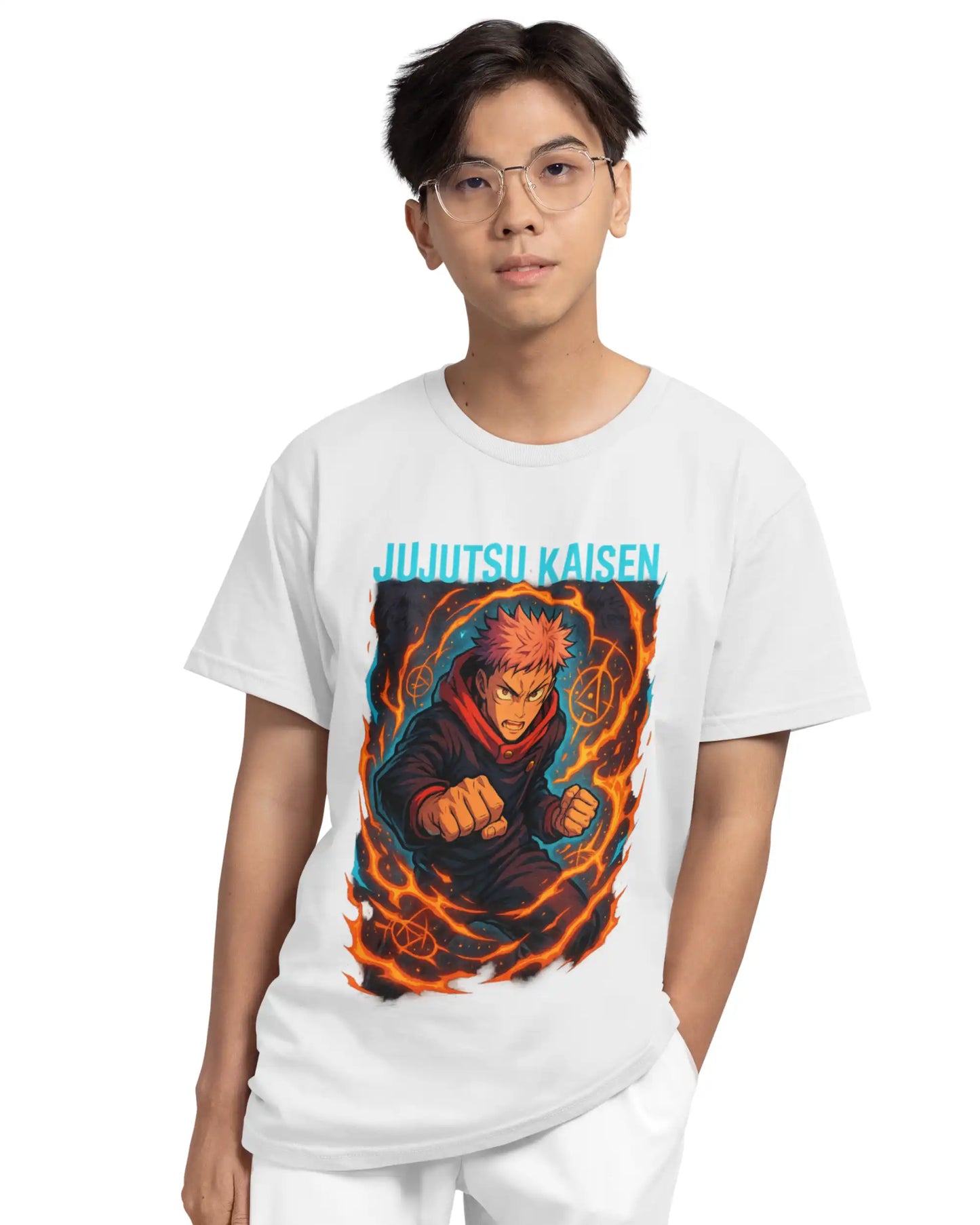 AWBlack jujutsu-kaisen-yuji-itadori-cursed-energy-premium-tshirt