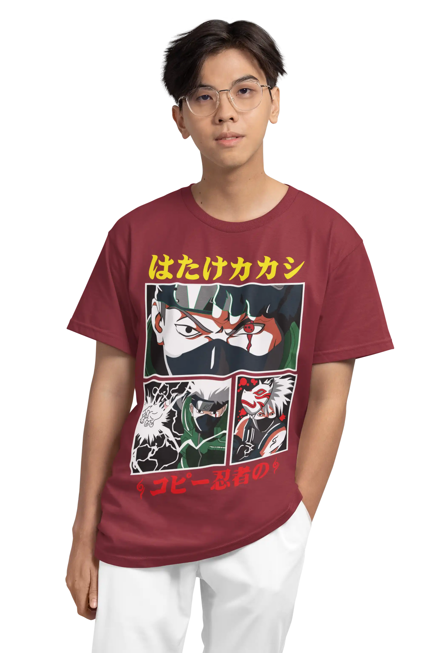 Kakashi Sharingan T-Shirt | Multi-Fit Premium 180 GSM | S-7XL