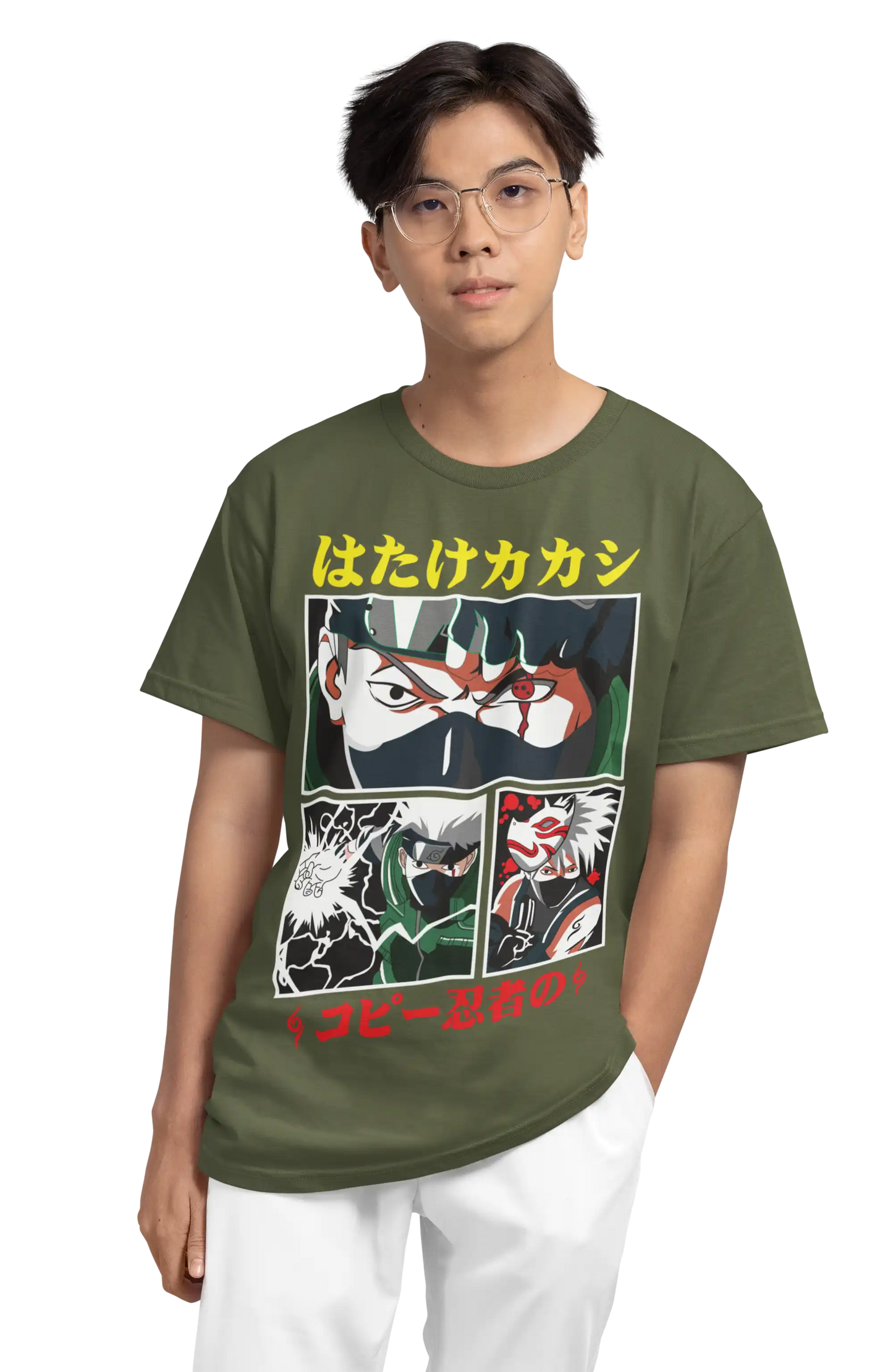 Kakashi Sharingan T-Shirt | Multi-Fit Premium 180 GSM | S-7XL