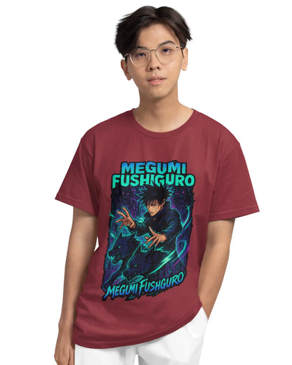 AWBlack megumi-fushiguro-divine-dogs-summon-tshirt