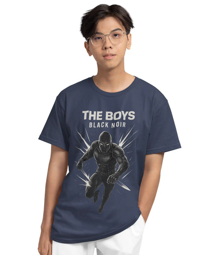 Muted Black Noir The Boys T-Shirt | Multi-Fit Premium 180 GSM | S-7XL