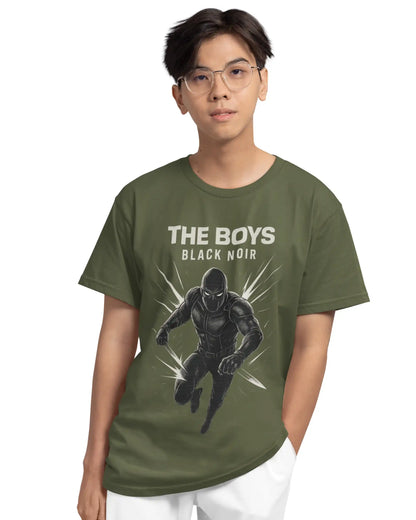Muted Black Noir The Boys T-Shirt | Multi-Fit Premium 180 GSM | S-7XL