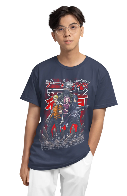 Next-Gen Shinobi Naruto Anime T-Shirt | Multi-Fit Premium 180 GSM Cotton | S-7XL